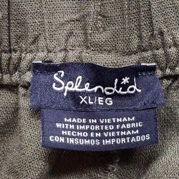 Splendid Women's Green Pants Viscose Blend Size XL 4 Pockets - Picture 7 of 9